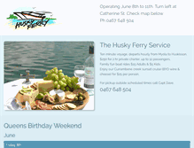 Tablet Screenshot of huskyferry.com